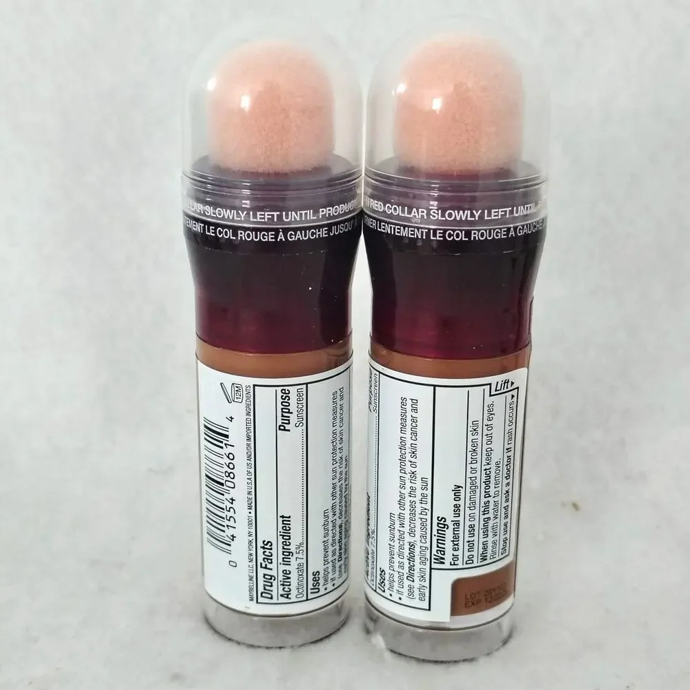 2 Maybelline Instant Age Rewind Eraser Treatment Makeup 355Sunscreen SPF20 12/25